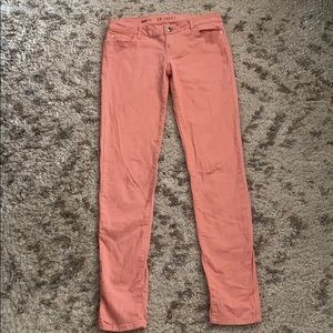 Peach colored jeans